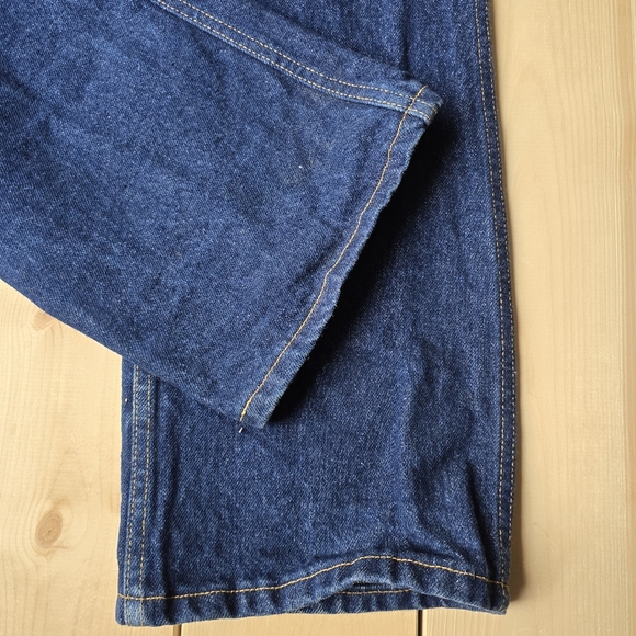 Vintage Lee Rider Denim Dark Wash Blue Jeans Mens 36.5X34 - Picture 6 of 11